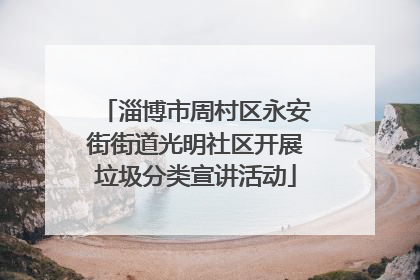 淄博市周村区永安街街道光明社区开展垃圾分类宣讲活动