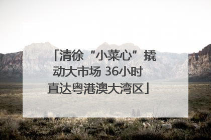 清徐“小菜心”撬动大市场 36小时直达粤港澳大湾区