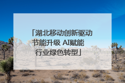 湖北移动创新驱动节能升级 AI赋能行业绿色转型