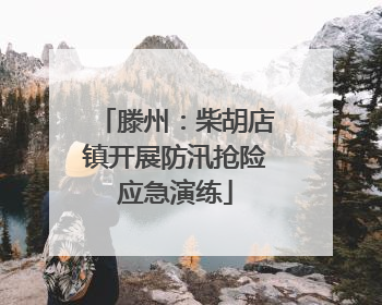 滕州：柴胡店镇开展防汛抢险应急演练
