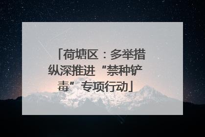 荷塘区：多举措纵深推进“禁种铲毒”专项行动