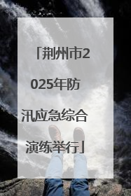 荆州市2025年防汛应急综合演练举行