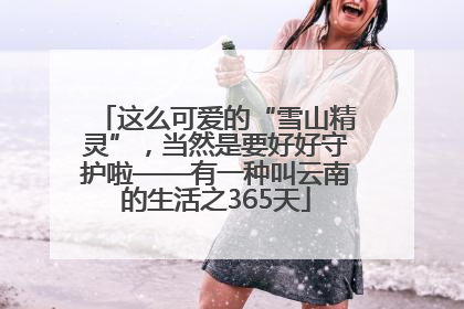 这么可爱的“雪山精灵”，当然是要好好守护啦——有一种叫云南的生活之365天