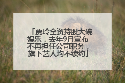 贾玲全资持股大碗娱乐，去年9月宣布不再担任公司职务，旗下艺人均不续约