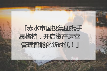 赤水市国投集团携手思格特，开启资产运营管理智能化新时代！