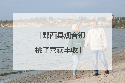 郧西县观音镇桃子喜获丰收