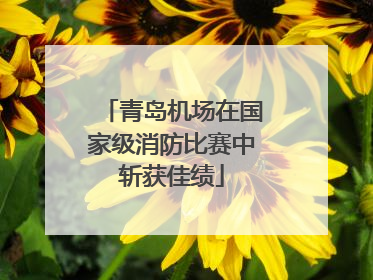 青岛机场在国家级消防比赛中斩获佳绩