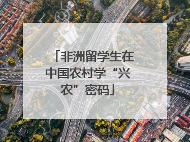 非洲留学生在中国农村学“兴农”密码