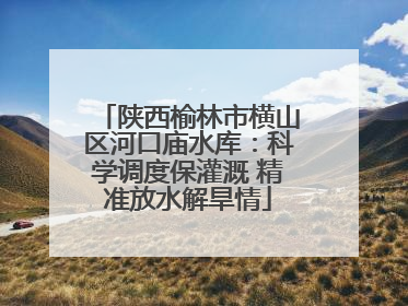 陕西榆林市横山区河口庙水库：科学调度保灌溉 精准放水解旱情