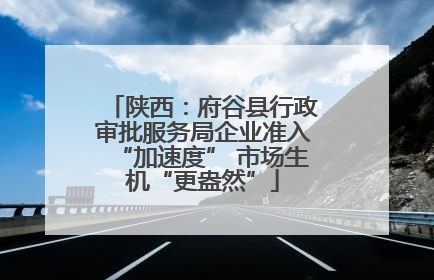 陕西：府谷县行政审批服务局企业准入“加速度” 市场生机“更盎然”