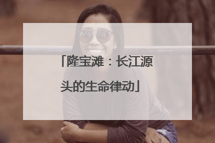 隆宝滩：长江源头的生命律动