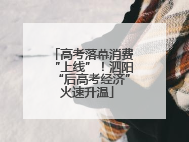 高考落幕消费“上线”！泗阳“后高考经济”火速升温