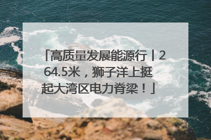 高质量发展能源行丨264.5米，狮子洋上挺起大湾区电力脊梁！