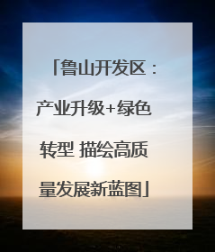 鲁山开发区：产业升级+绿色转型 描绘高质量发展新蓝图