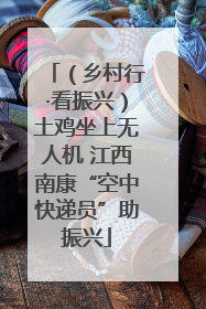 （乡村行·看振兴）土鸡坐上无人机 江西南康“空中快递员”助振兴