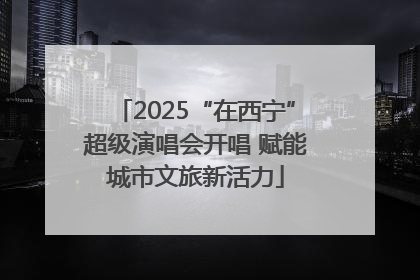 2025“在西宁”超级演唱会开唱 赋能城市文旅新活力