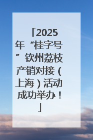 2025年“桂字号”钦州荔枝产销对接（上海）活动成功举办！