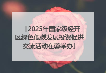 2025年国家级经开区绿色低碳发展投资促进交流活动在蓉举办