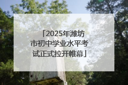 2025年潍坊市初中学业水平考试正式拉开帷幕