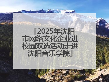 2025年沈阳市网络文化企业进校园双选活动走进沈阳音乐学院